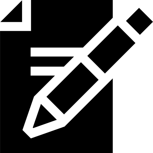 Write education file files and folders icon