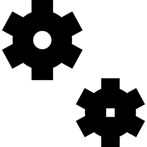 Gear symbol interface set up icon Gear symbol interface set up icon