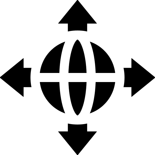 Network world arrows left icon Network world arrows left icon