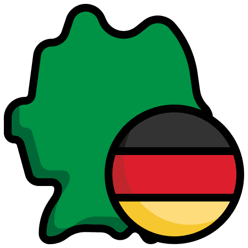 Germany map country flags icon Germany map country flags icon