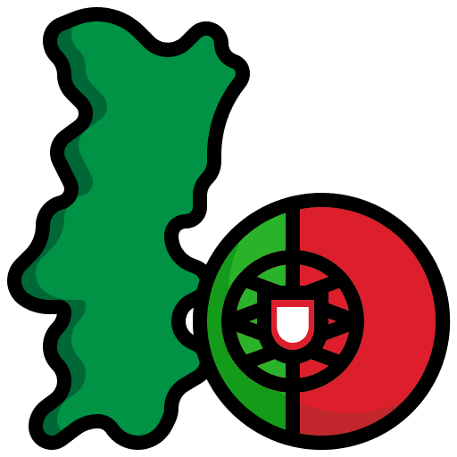 Portugal portugal country map icon