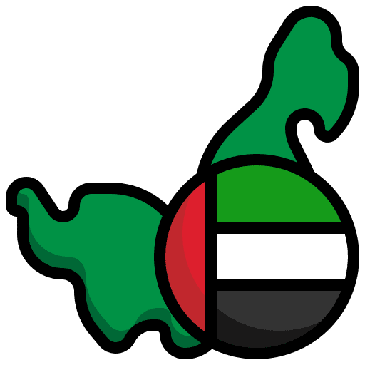 United arab emirates nation country flags icon