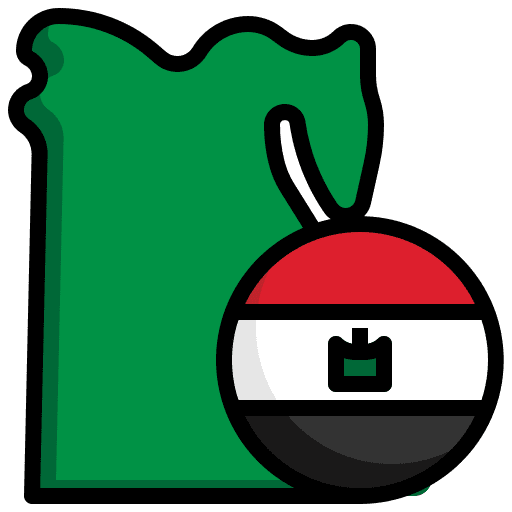 Egypt flag symbol country icon Egypt flag symbol country icon