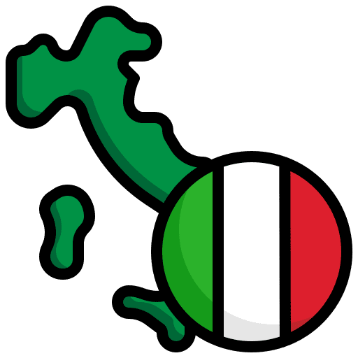 Italy country nation flag icon Italy country nation flag icon