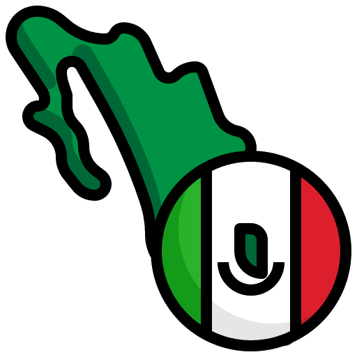 Mexico flag country nation icon Mexico flag country nation icon
