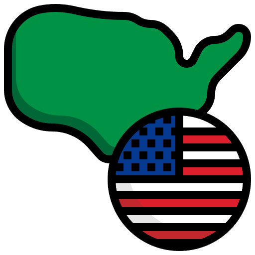 Usa flag usa map icon Usa flag usa map icon