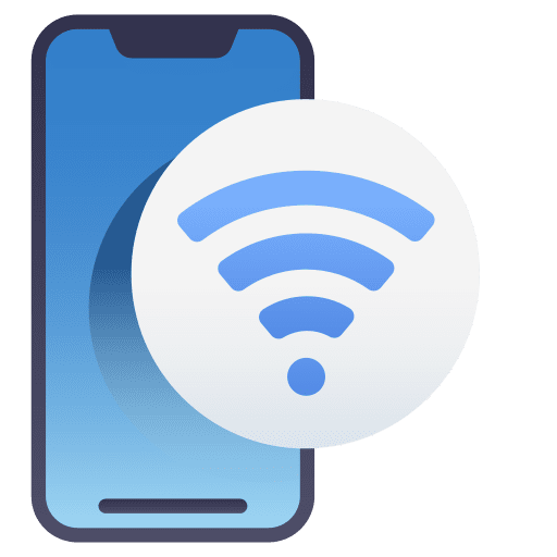 Wifi cellphone mobile analytics electronics icon