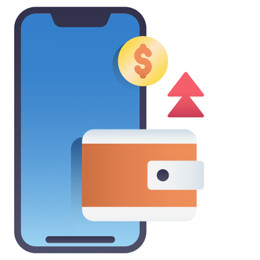 Transfer money transfer smartphone mobile transfer icon Transfer money transfer smartphone mobile transfer icon