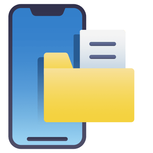 Folder mobile phone mobile application electronics icon Folder mobile phone mobile application electronics icon