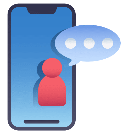 Mobile chat mobile chat mobile message text icon Mobile chat mobile chat mobile message text icon