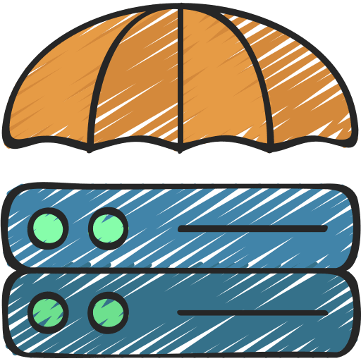Data protection ui server data security icon