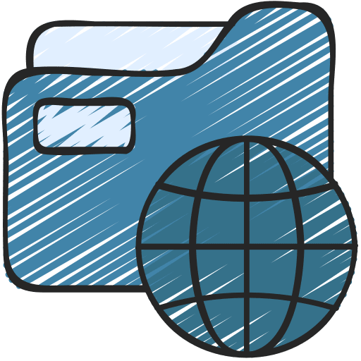 Data sharing web data sharing archive icon