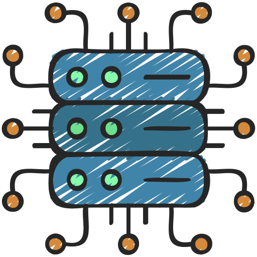Technology integration hosting server technology integration icon