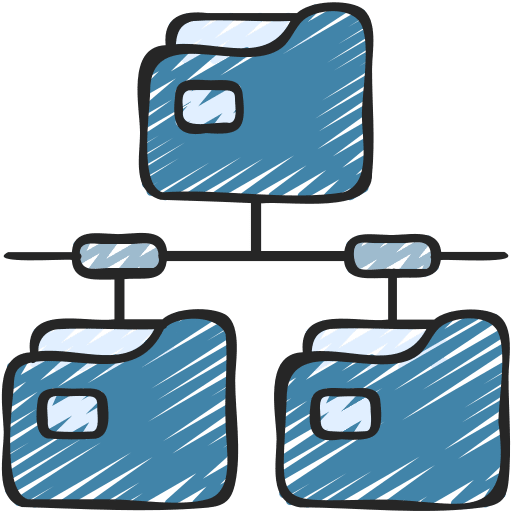 Folder network connection files and folders internet icon