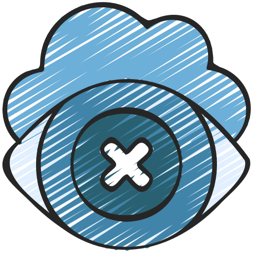 Private eye cloud storage security computing icon