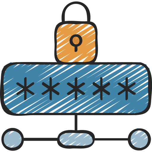 Private network security computing technology icon
