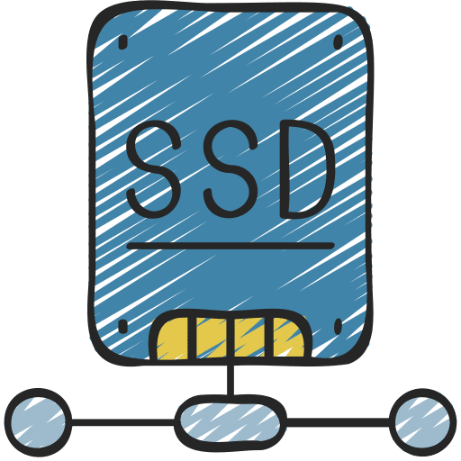 Ssd disk ssd drive networking solid state drive icon
