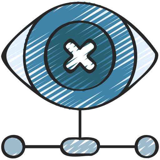 Virtual private network eye view locked icon