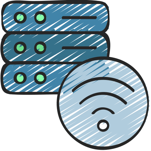 Wifi connection electronics wifi connection internet of things icon