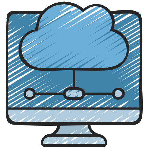 Cloud computing multimedia internet cloud computing icon
