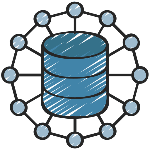 Data network networking hosting storage icon
