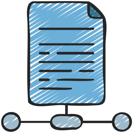 Document file files and folders networking sharing archives icon