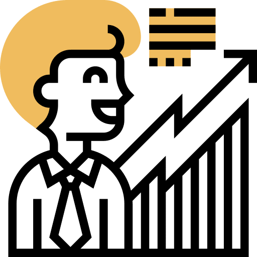Analysis business and finance statistics analysis icon
