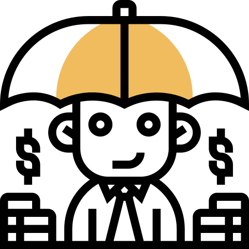 Funds business and finance safe hedge icon Funds business and finance safe hedge icon