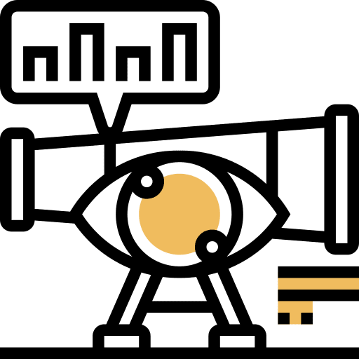 Vision business and finance market scout icon Vision business and finance market scout icon