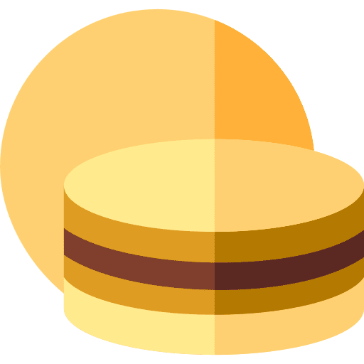 Alfajor biscuit dessert bakery icon