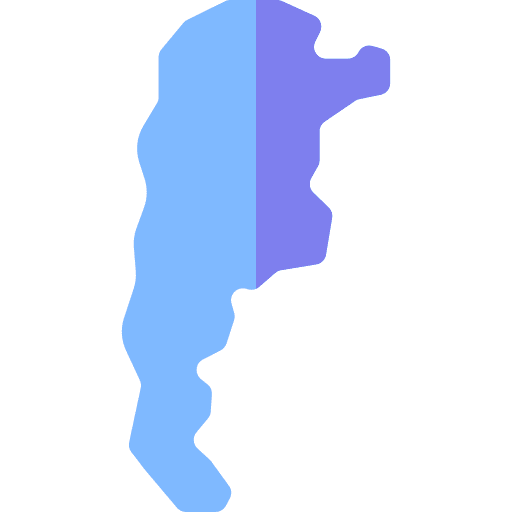 Argentina geography maps and location map icon