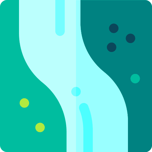 Parana river wave river landscape icon