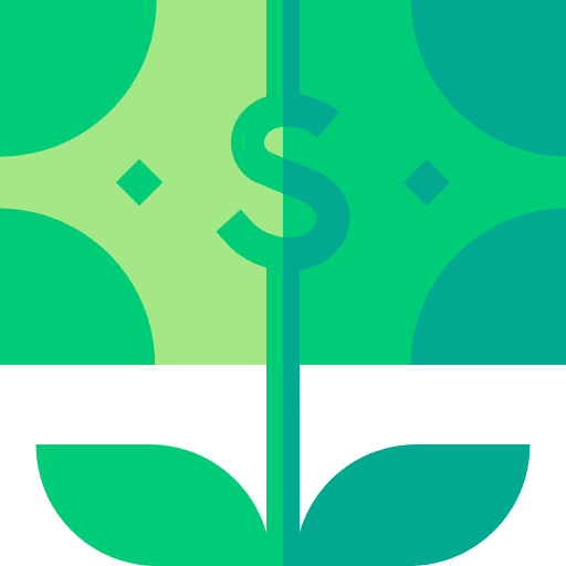 Growth return on investment business and finance money icon