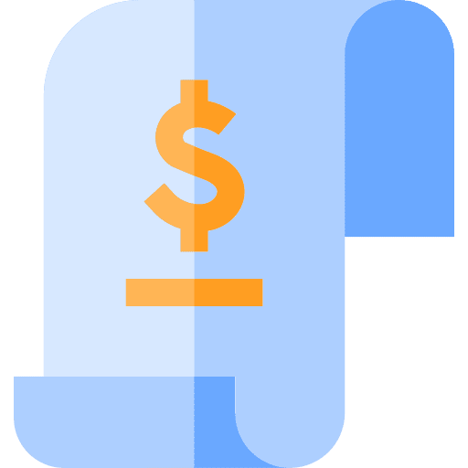 Invoice invoice receipt validating ticket icon