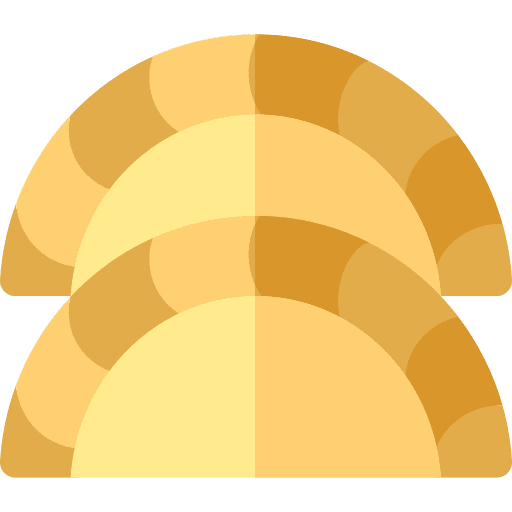 Pasty bakery baked pasty icon Pasty bakery baked pasty icon