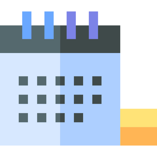 Calendar time and date schedule organization icon Calendar time and date schedule organization icon