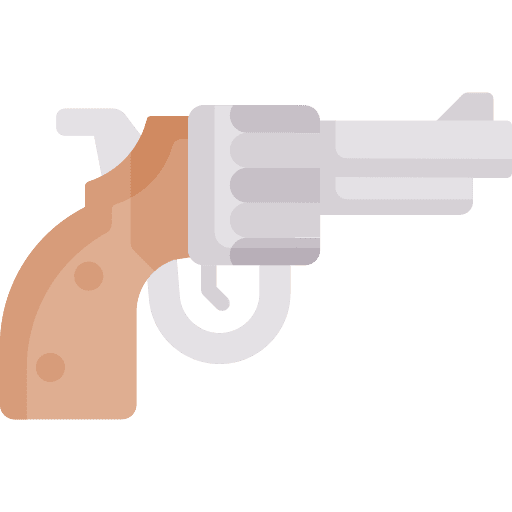 Gun crime guns firearm icon
