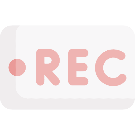 Rec rec video player interface icon Rec rec video player interface icon