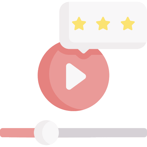 Review video rating review icon