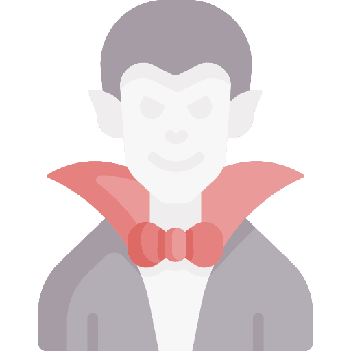 Dracula vampire halloween costume icon Dracula vampire halloween costume icon