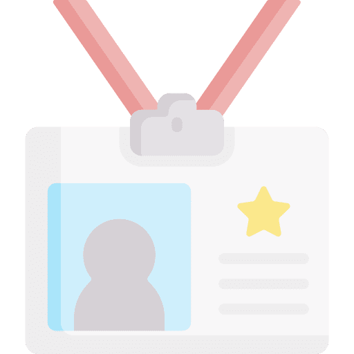 Id identification pass id icon Id identification pass id icon