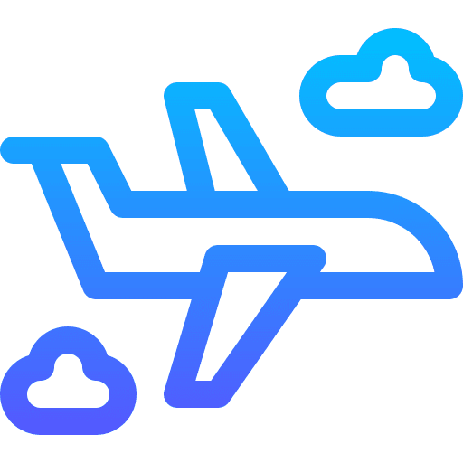 Airplane flight plane cargo icon