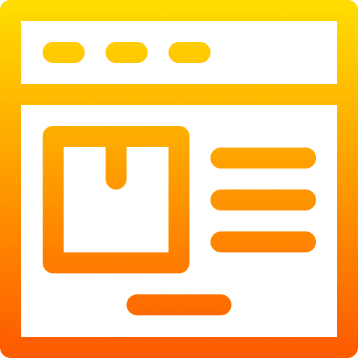 Delivery box computer shipping and delivery package icon