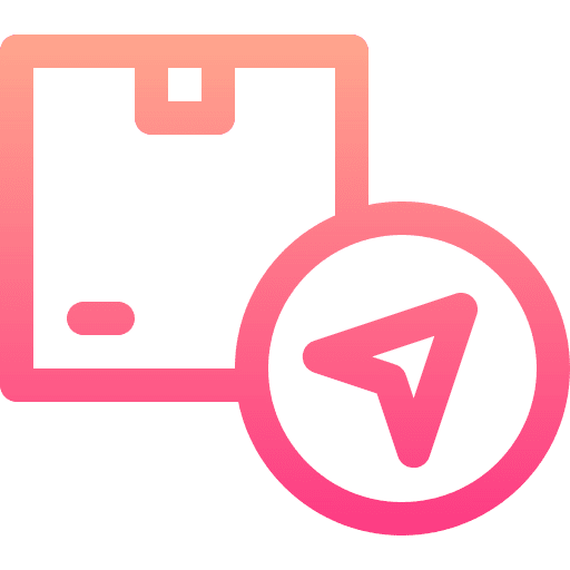 Gps gps delivery box shipping and delivery icon