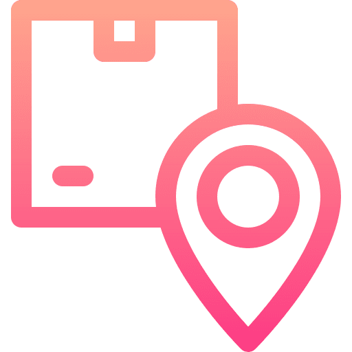 Location shipping map delivery icon