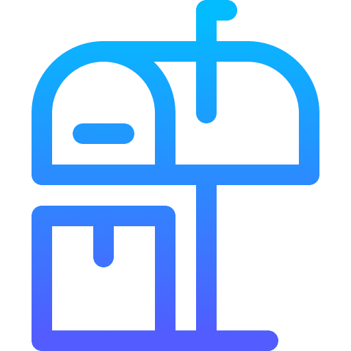 Postbox postal service message postbox icon