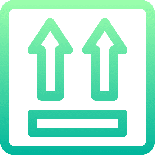 This side up business this side up delivery box icon