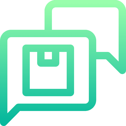 Chat package conversation chat bubble icon
