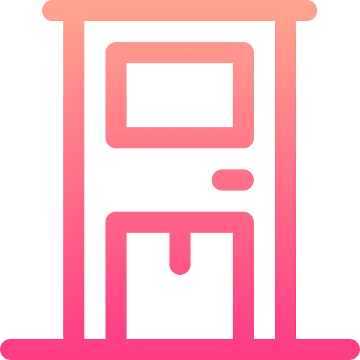 Door delivery house home delivery box icon