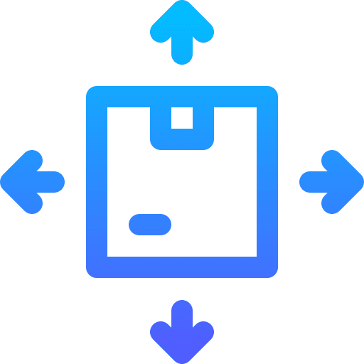 Parcel delivery stock package icon